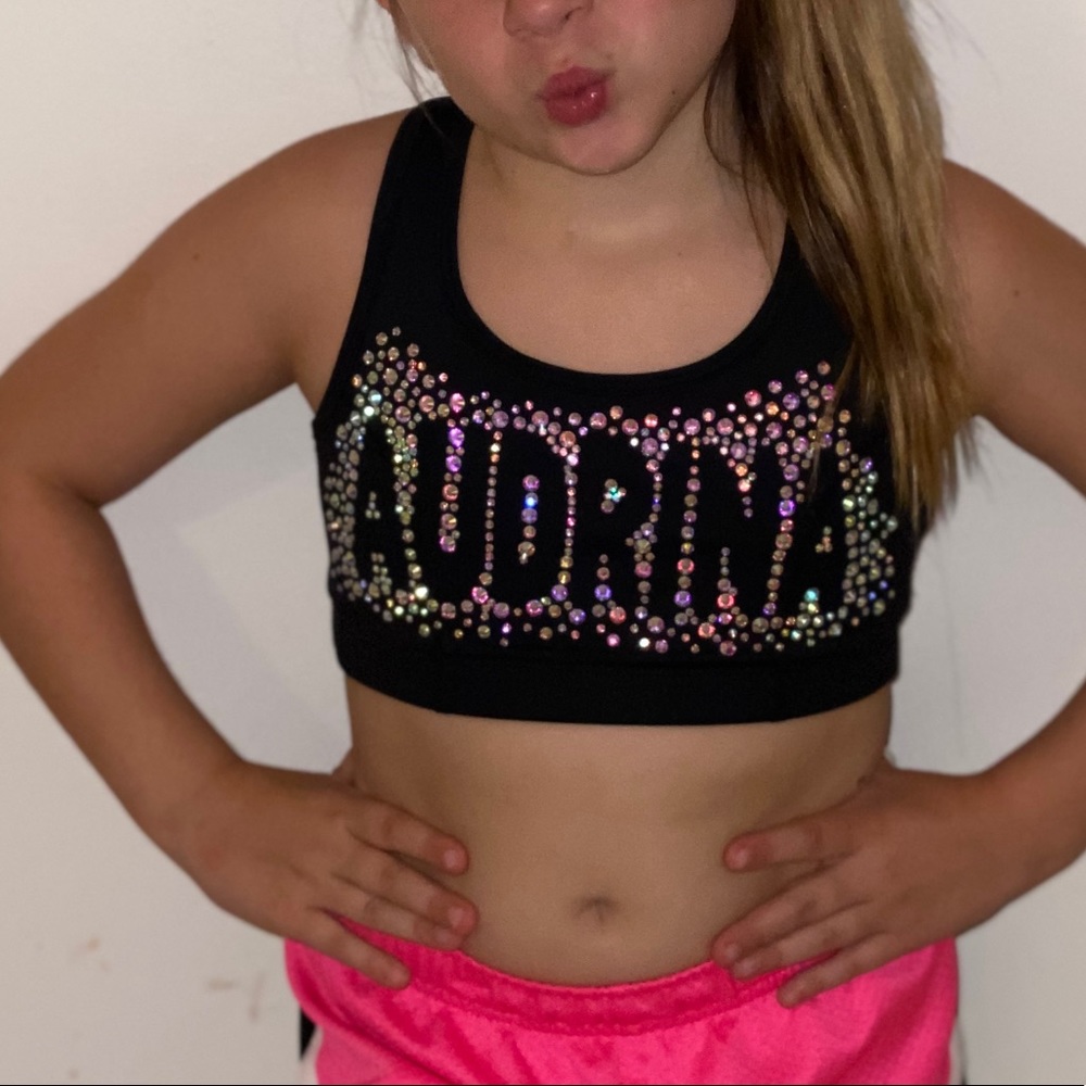 Personalized youth sports bras!!